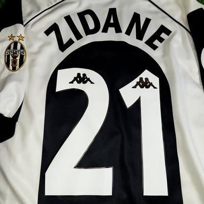 Zidane Juventus 1997 1998 Kappa Home Soccer Jersey Shirt XL