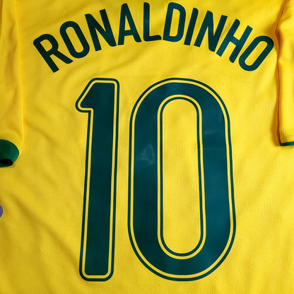 Ronaldinho Brazil 2006 World Cup Home Soccer Jersey Shirt BNWT L SKU# 103889