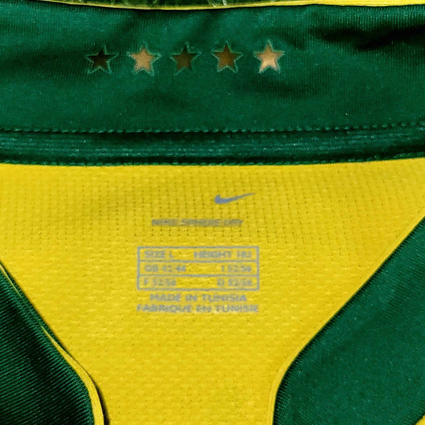 Ronaldinho Brazil 2006 World Cup Home Soccer Jersey Shirt BNWT L SKU# 103889