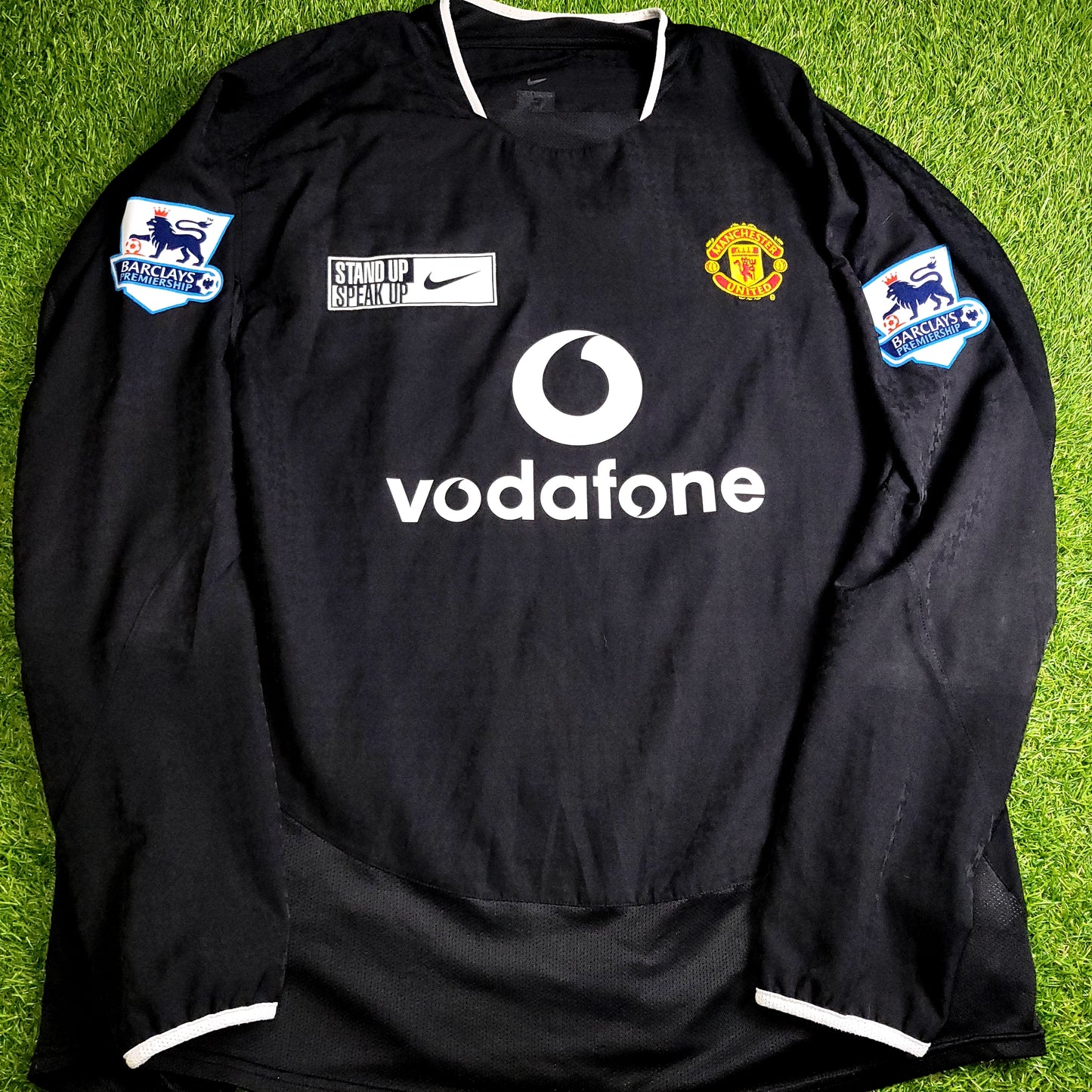 Cristiano Ronaldo Manchester United 2004 2005 Away STAND UP SPEAK UP Soccer Jersey Shirt XL SKU# 112678