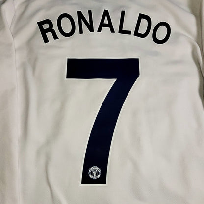 Cristiano Ronaldo Manchester United UEFA FINAL 2008 2009 Away Long Sleeve Soccer Jersey Shirt L SKU# 287613-105