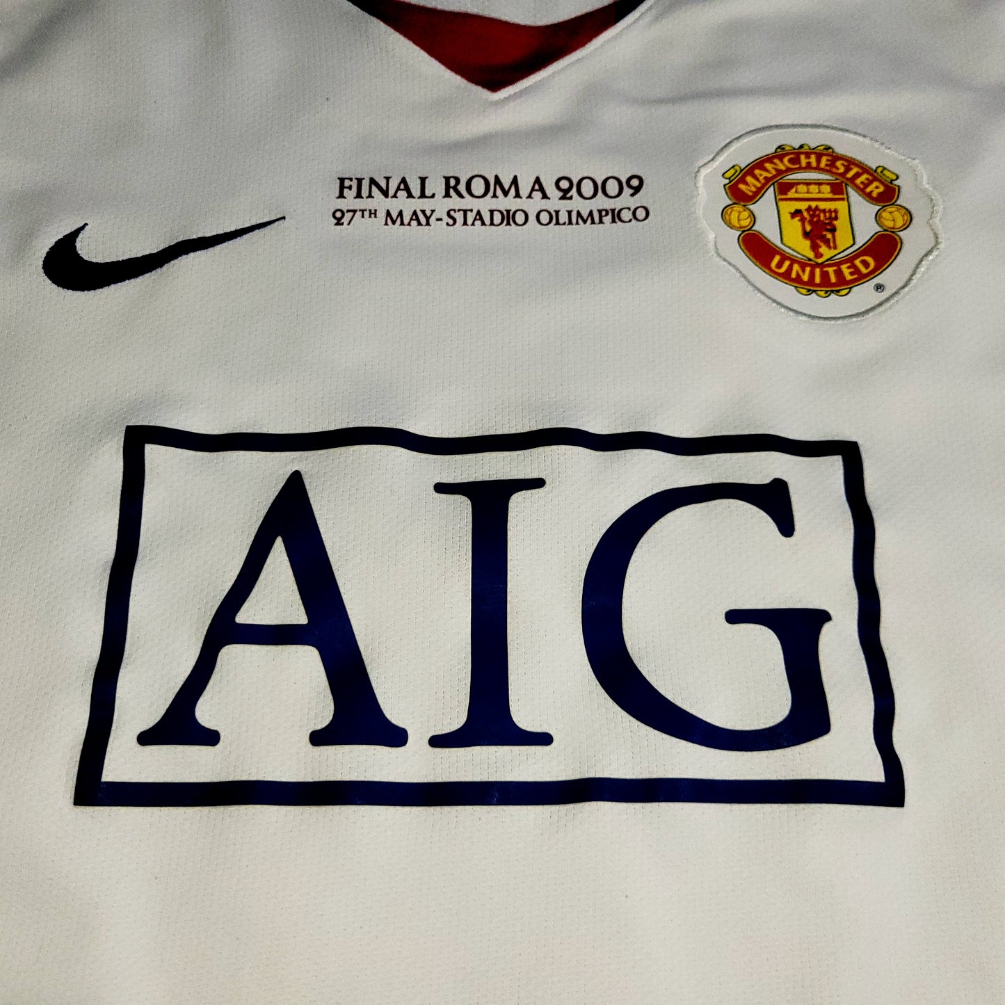 Cristiano Ronaldo Manchester United UEFA FINAL 2008 2009 Away Long Sleeve Soccer Jersey Shirt L SKU# 287613-105