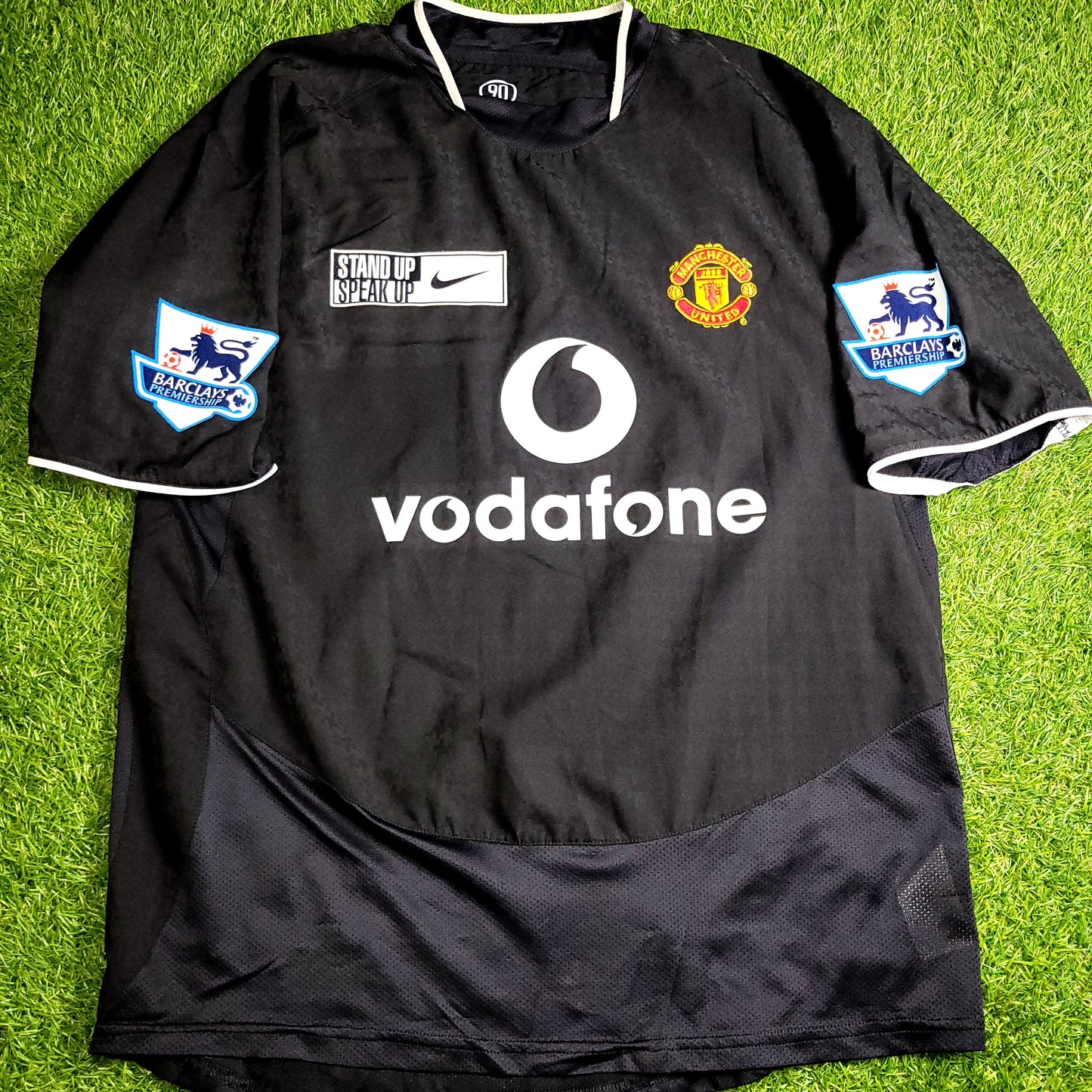 Cristiano Ronaldo Manchester United 2004 2005 Away STAND UP SPEAK UP Soccer Jersey Shirt M