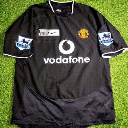 Cristiano Ronaldo Manchester United 2004 2005 Away STAND UP SPEAK UP Soccer Jersey Shirt M