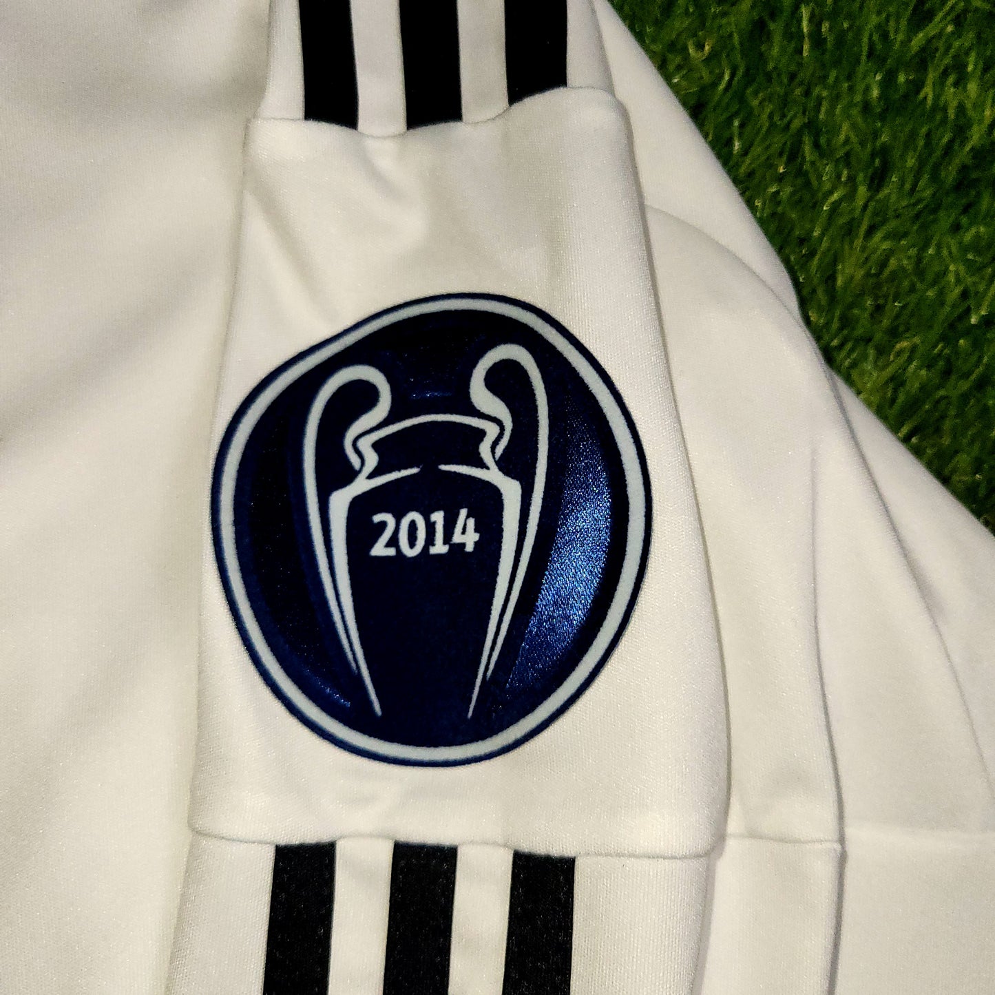 Cristiano Ronaldo Real Madrid 2014 2015 Home Long Sleeve UEFA Soccer Jersey Shirt L SKU# F49660