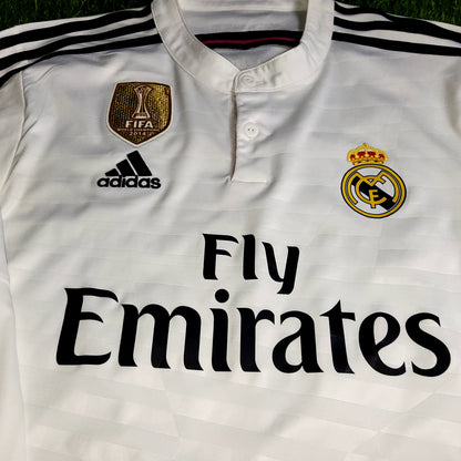 Cristiano Ronaldo Real Madrid 2014 2015 Home Long Sleeve UEFA Soccer Jersey Shirt L SKU# F49660