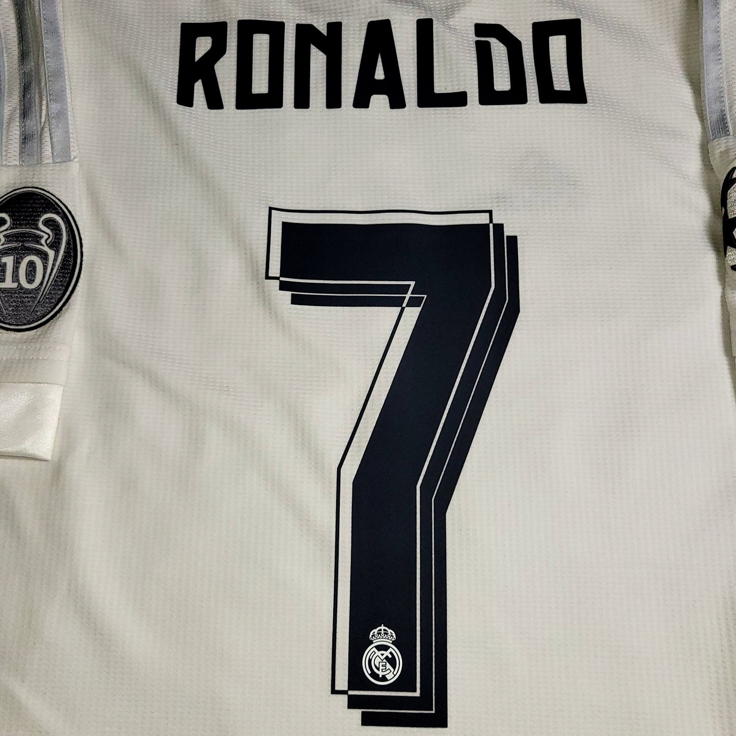 Cristiano Ronaldo Real Madrid 2015 2016 UEFA FINAL Home Soccer Jersey Shirt L SKU# S12614