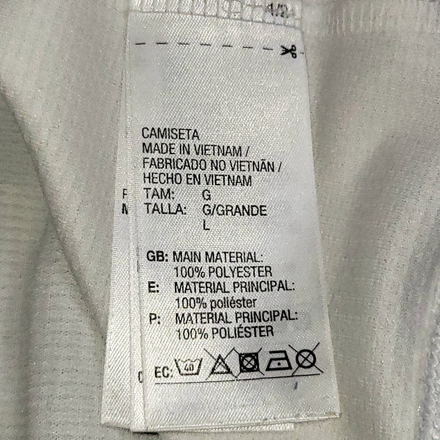 Cristiano Ronaldo Real Madrid 2015 2016 UEFA FINAL Home Soccer Jersey Shirt L SKU# S12614