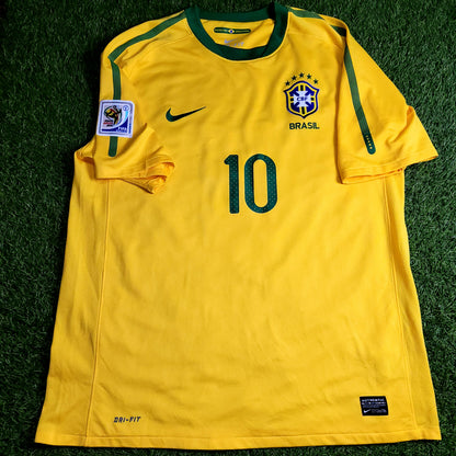 Kaka Brazil WORLD CUP 2010 Soccer Jersey Shirt L SKU# 369250-703