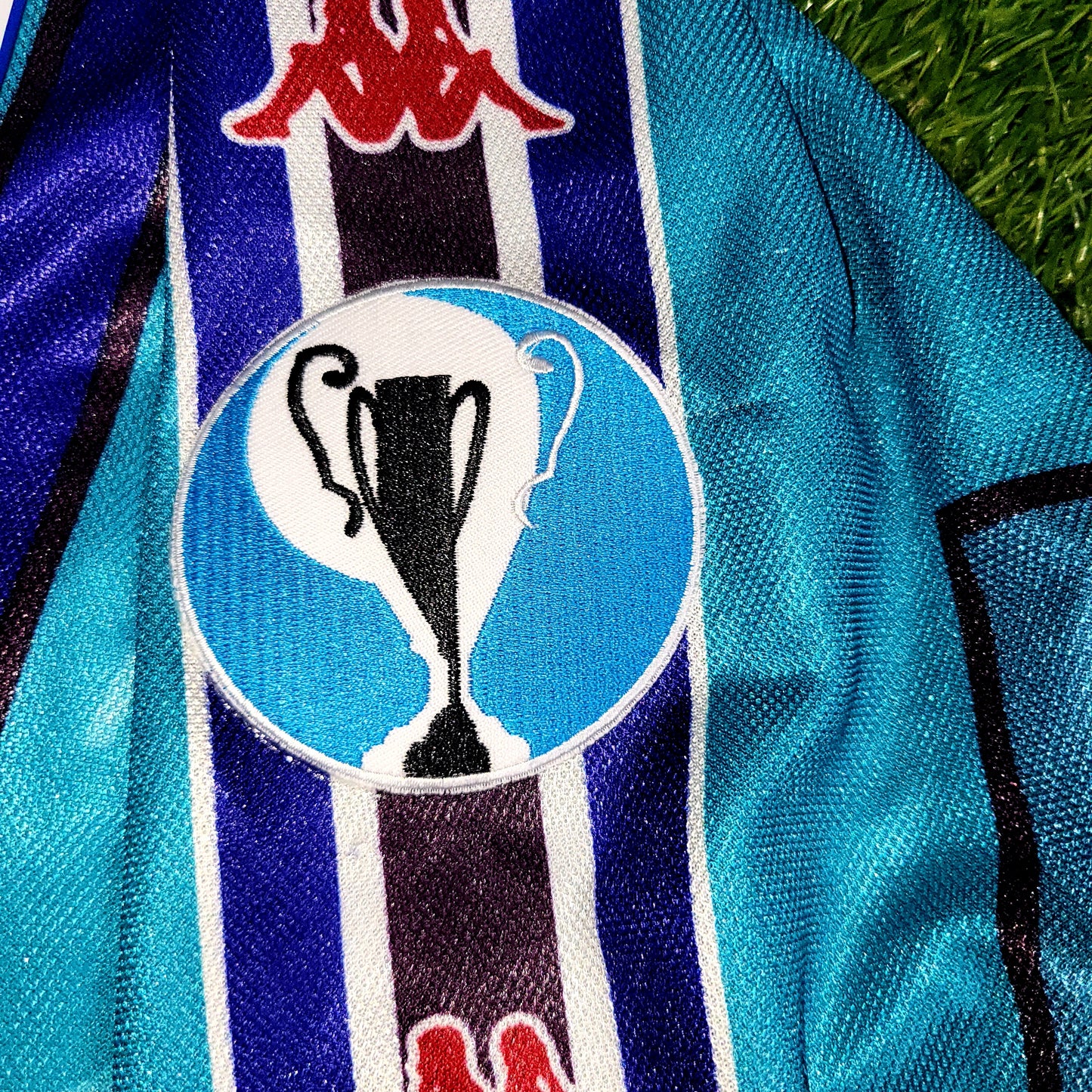 Ronaldo Kappa Barcelona UEFA CUP FINAL 1996 1997 Away Soccer Jersey Shirt XL