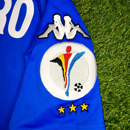 Del Piero Italy Kappa 2000 EURO CUP Home Soccer Jersey Shirt XL