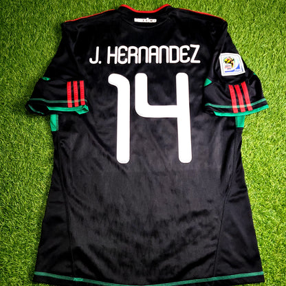 Chicharito Mexico 2010 WORLD CUP Away Black Soccer Jersey Shirt M SKU# P41397