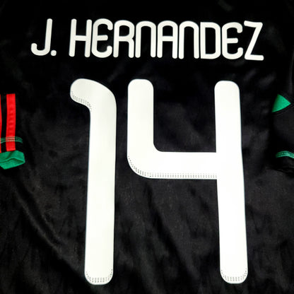 Chicharito Mexico 2010 WORLD CUP Away Black Soccer Jersey Shirt M SKU# P41397