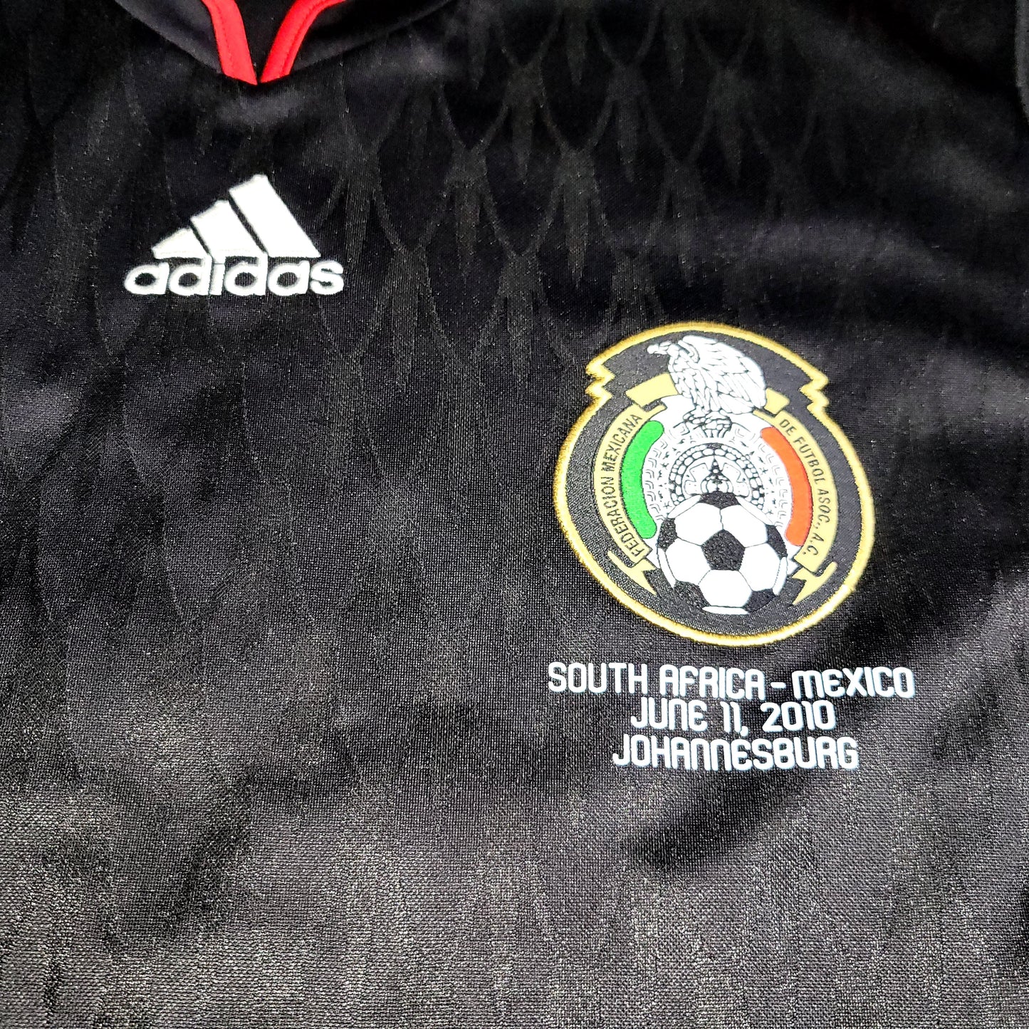 Chicharito Mexico 2010 WORLD CUP Away Black Soccer Jersey Shirt M SKU# P41397