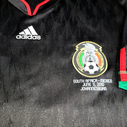Chicharito Mexico 2010 WORLD CUP Away Black Soccer Jersey Shirt XL SKU# P41397
