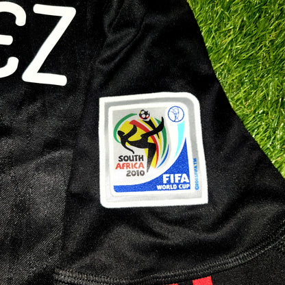 Chicharito Mexico 2010 WORLD CUP Away Black Soccer Jersey Shirt L SKU# P41397