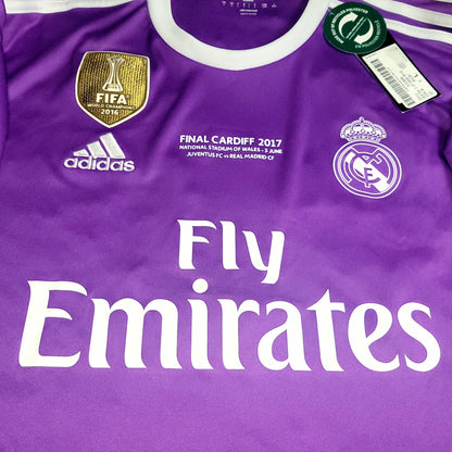 Cristiano Ronaldo Real Madrid 2016 2017 UEFA FINAL Away Soccer Jersey Shirt BNWT L SKU# AI5158