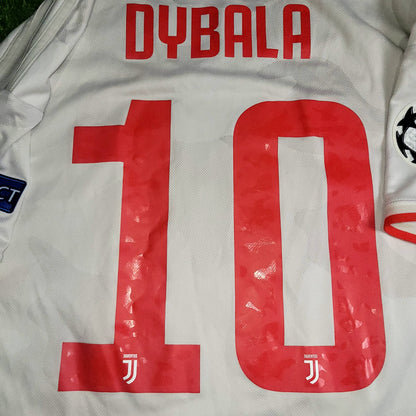 Dybala Juventus 2019 2020 Away UEFA Soccer Jersey Shirt M SKU# DW5461
