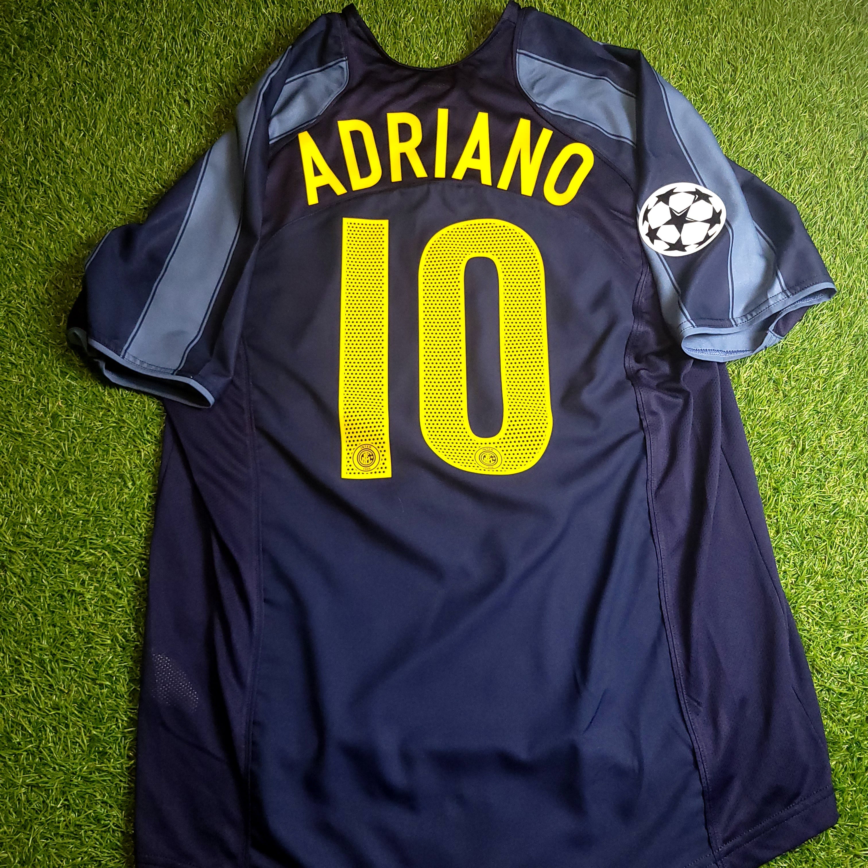 Adriano Inter Milan 2004 2005 2006 Third UEFA Soccer Jersey Shirt