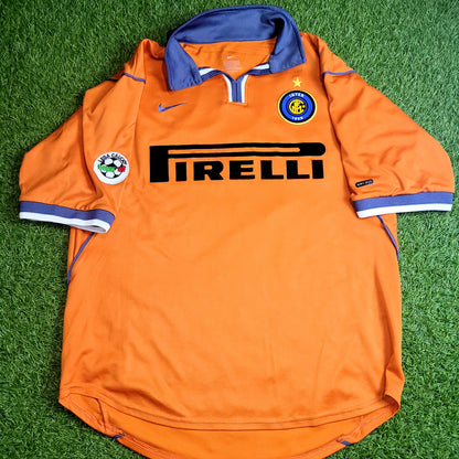 Ronaldo Inter Milan 2000 2001 Third Soccer Jersey Shirt M