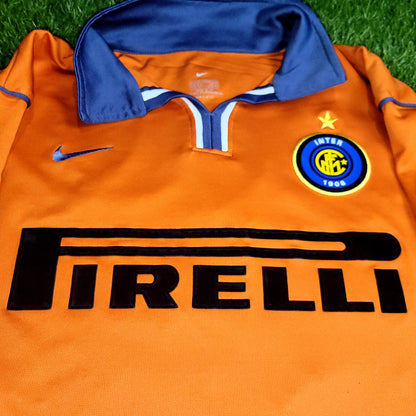 Ronaldo Inter Milan 2000 2001 Third Soccer Jersey Shirt M