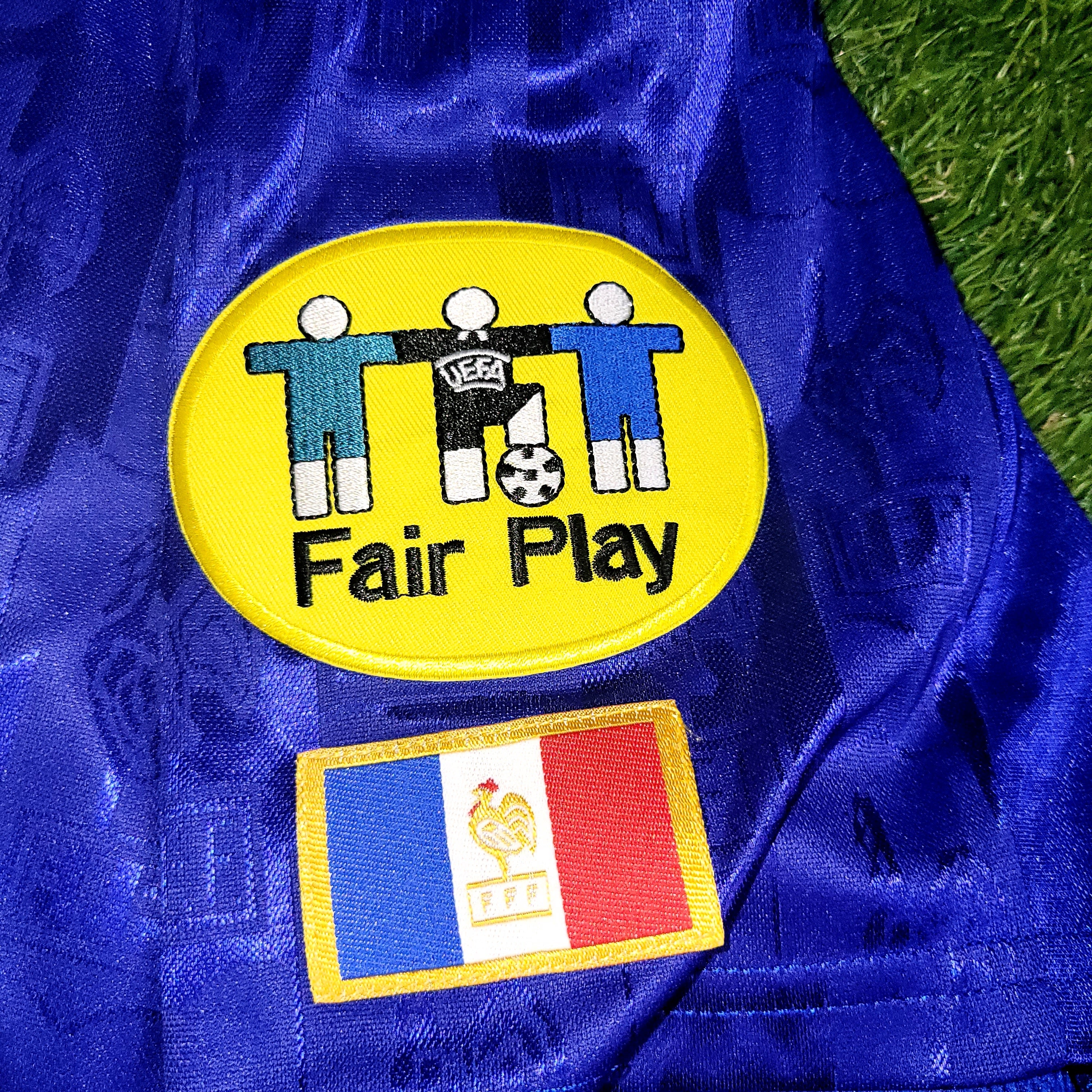 Zidane France Adidas 1996 EURO CUP Soccer Jersey Shirt L