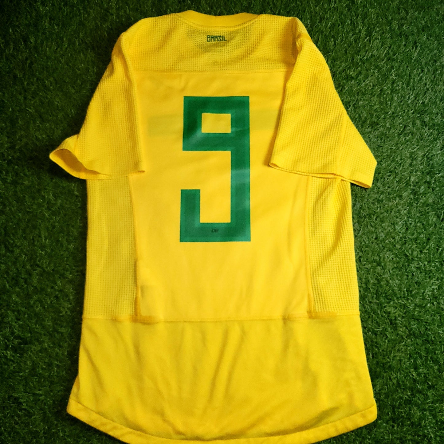 Ronaldo Brazil 2011 PLAYER ISSUE LAST MATCH Soccer Jersey Shirt M SKU# 405502-703
