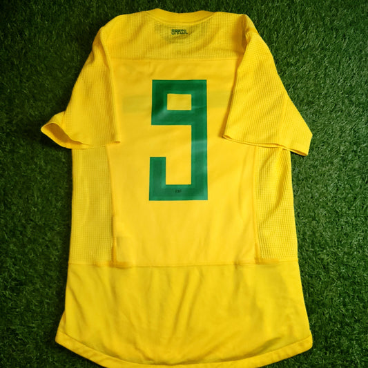 Ronaldo Brazil 2011 PLAYER ISSUE LAST MATCH Soccer Jersey Shirt M SKU# 405502-703
