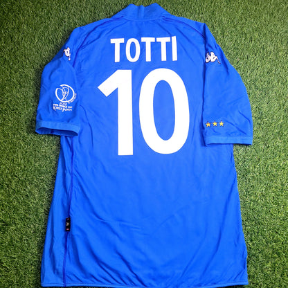 Totti Italy Kappa 2002 World Cup Home Soccer Jersey Shirt XL