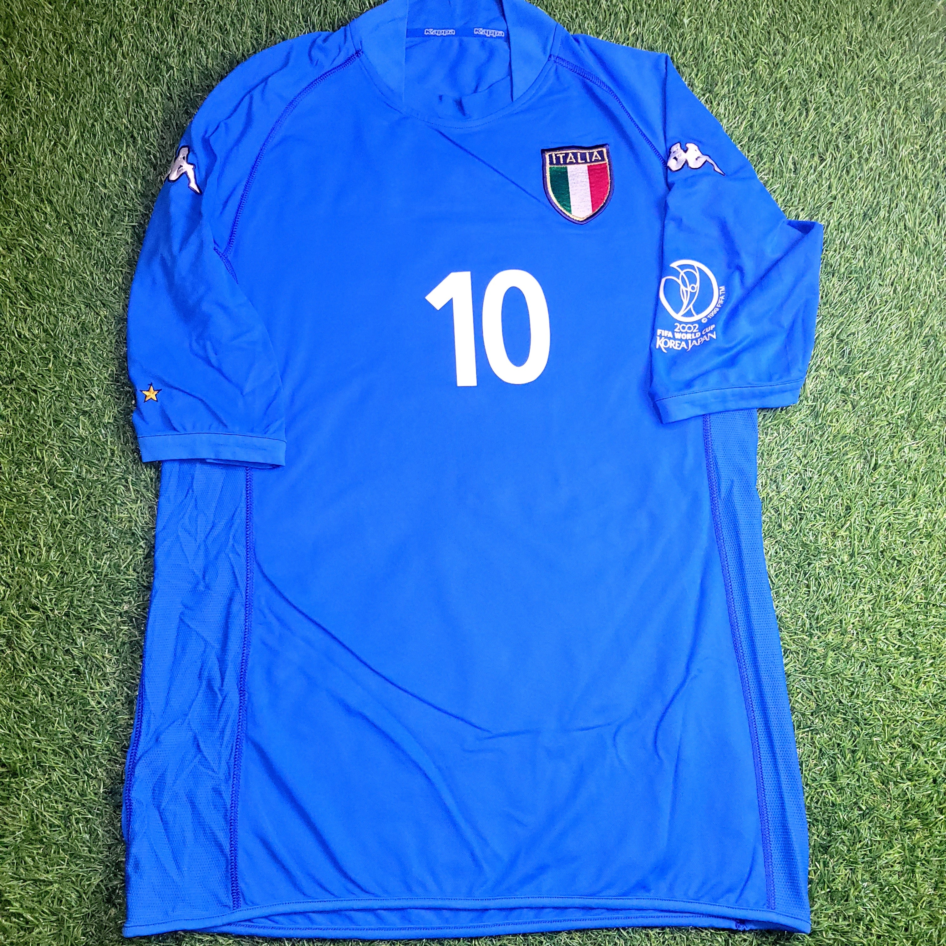 Totti Italy Kappa 2002 World Cup Home Soccer Jersey Shirt XL