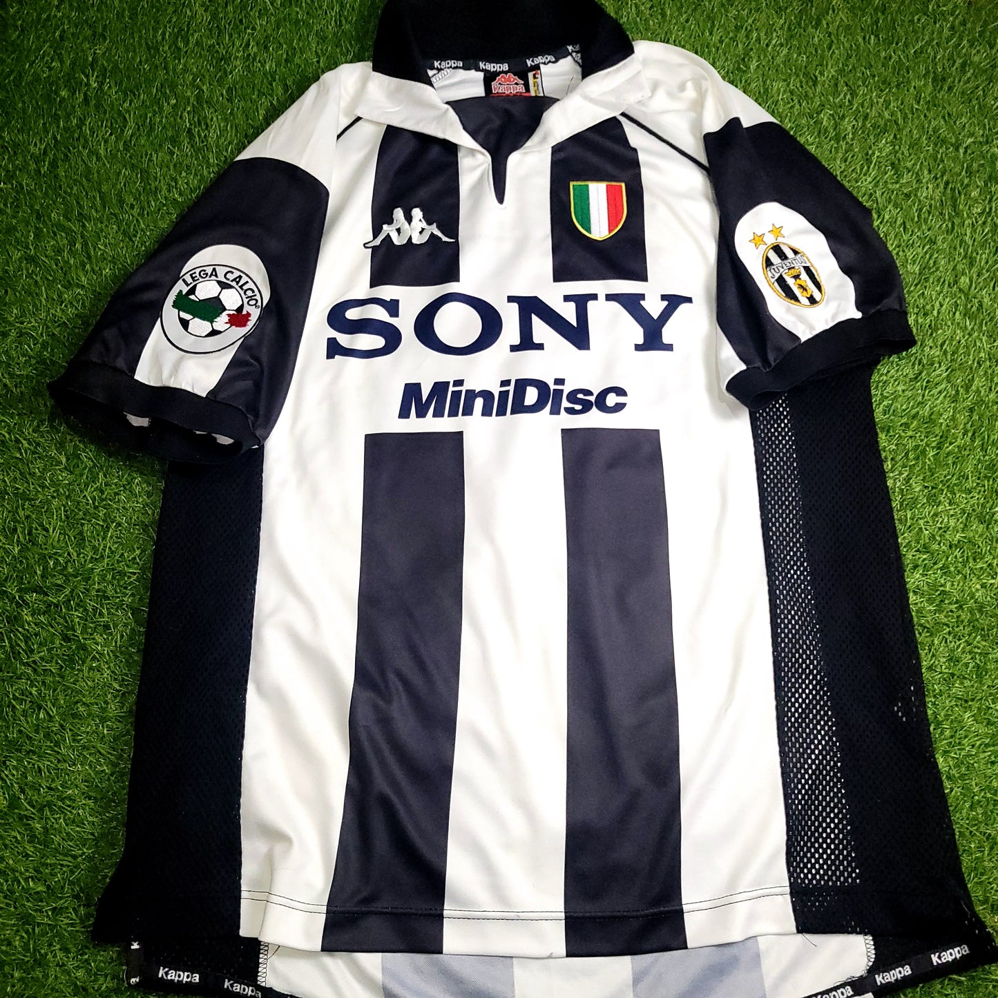 Zidane Juventus 1997 1998 Kappa Home Soccer Jersey Shirt L