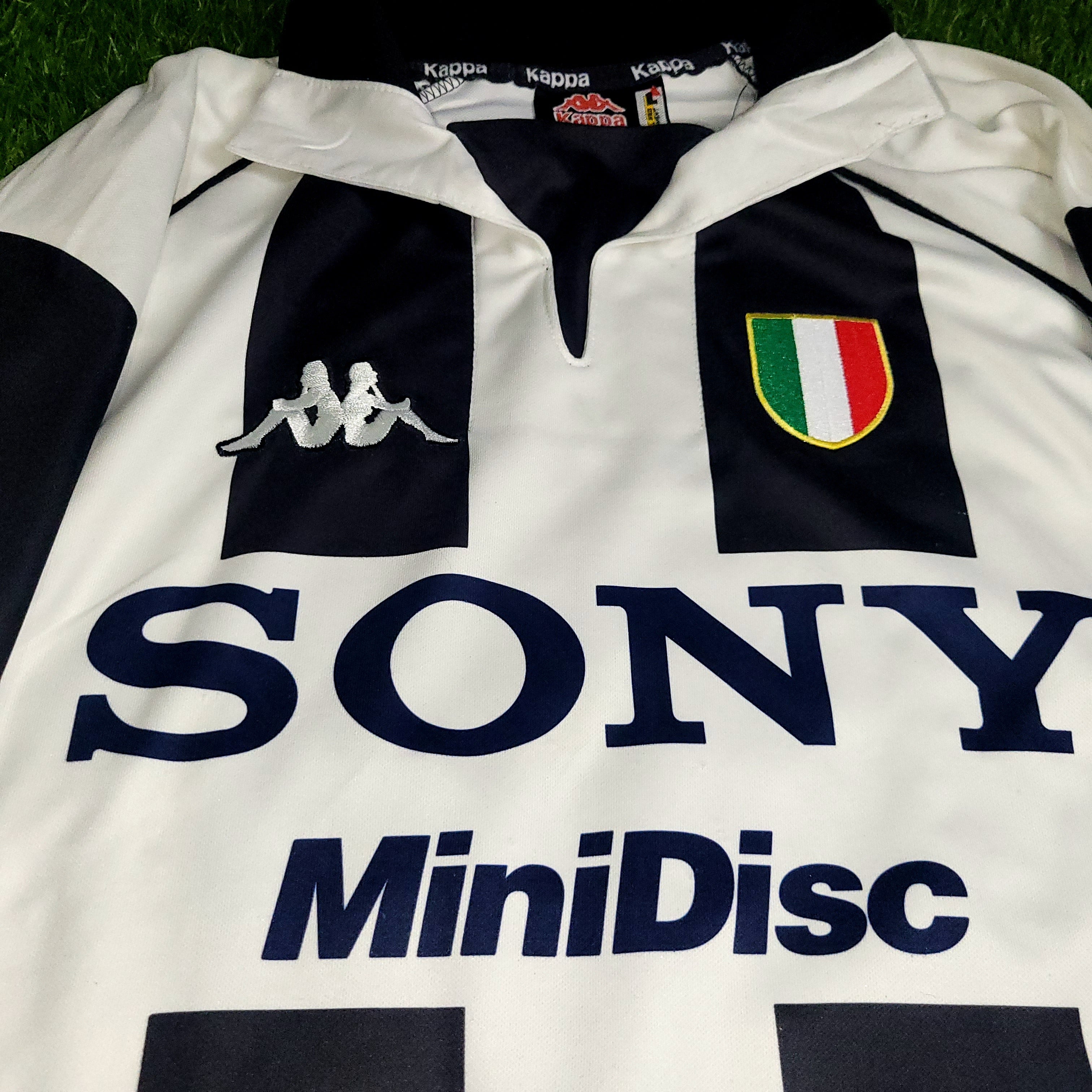 Kappa Juventus 97/98長袖ユニフォーム　ジダン Zidane Juventus 1997 1998 Kappa Home Soccer Jersey Shirt L