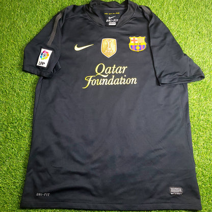 Messi Barcelona 2011 2012 Away Soccer Jersey Shirt L SKU# 419880-010