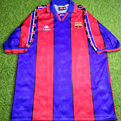 Ronaldo Kappa Barcelona 1996 1997 Home Soccer Jersey Shirt XL