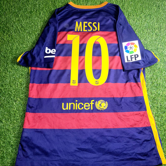 Messi Barcelona Player Issue 2015 2016 Soccer Jersey Shirt XL SKU# 658790-422