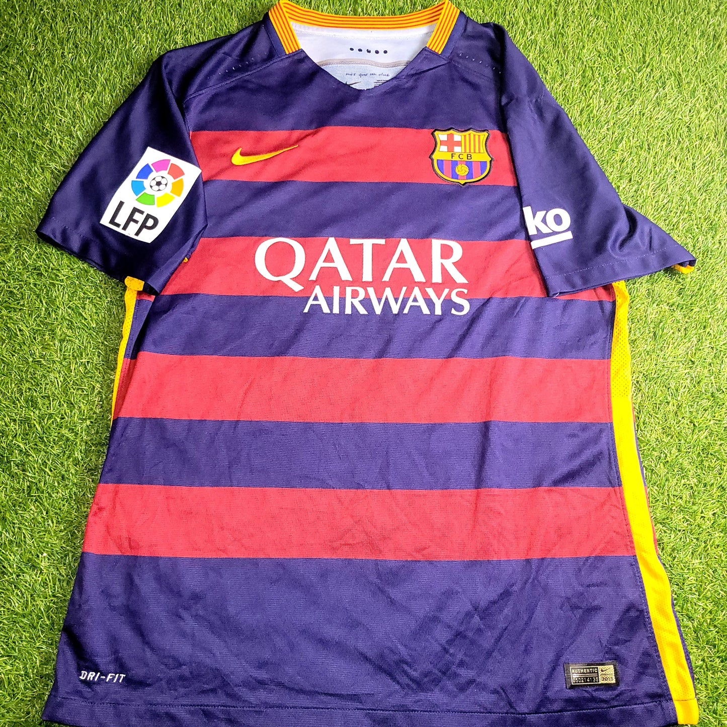 Messi Barcelona Player Issue 2015 2016 Soccer Jersey Shirt XL SKU# 658790-422