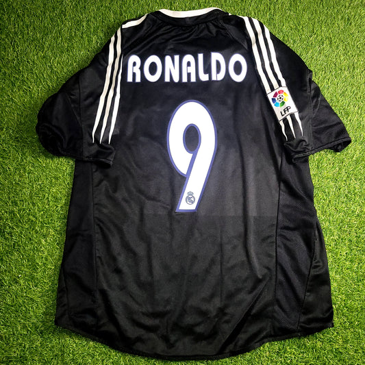 Ronaldo Real Madrid 2004 2005 Away Soccer Jersey Shirt M SKU# 367826