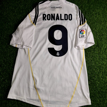 Cristiano Ronaldo Real Madrid 2009 2010 DEBUT Home Soccer Jersey Shirt M SKU# E84352