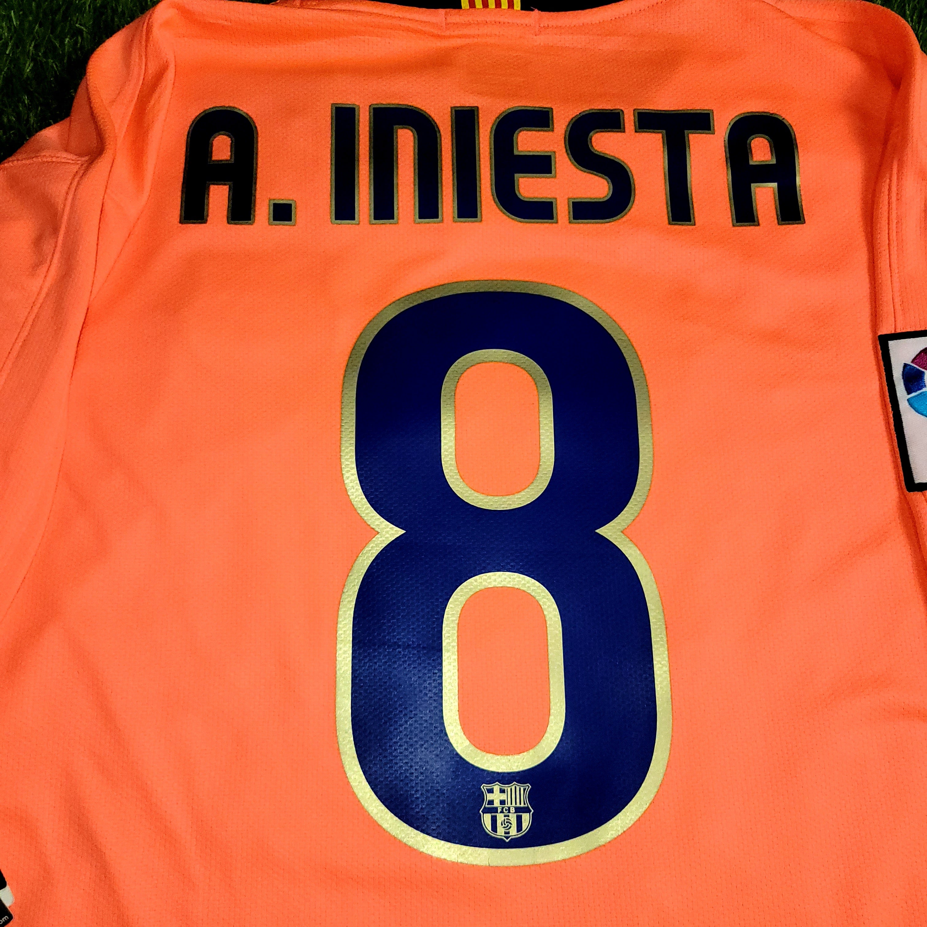 FC Barcelona A. Iniesta 2009 シャツ XL FC BARCELONA 2008/09 ANDRES INIESTA JERSEY SHIRT CAMISETA XL NIKE