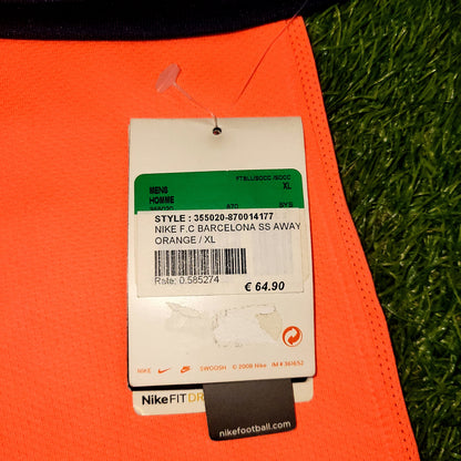 Iniesta Barcelona 2009 2010 Away Soccer Jersey Shirt BNWT XL SKU# 355020-870