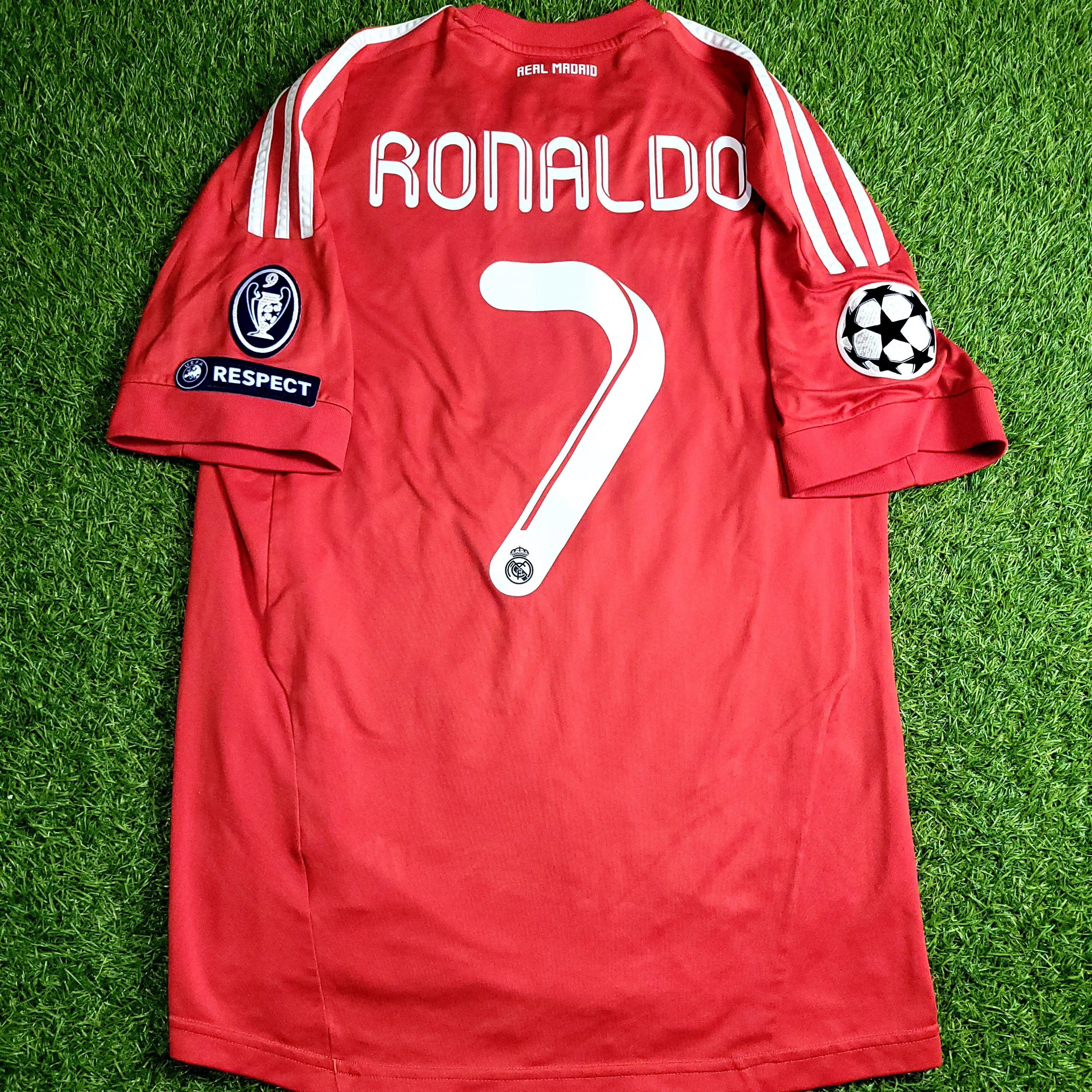 Cristiano Ronaldo Real Madrid UEFA 2011 2012 Third Soccer Jersey