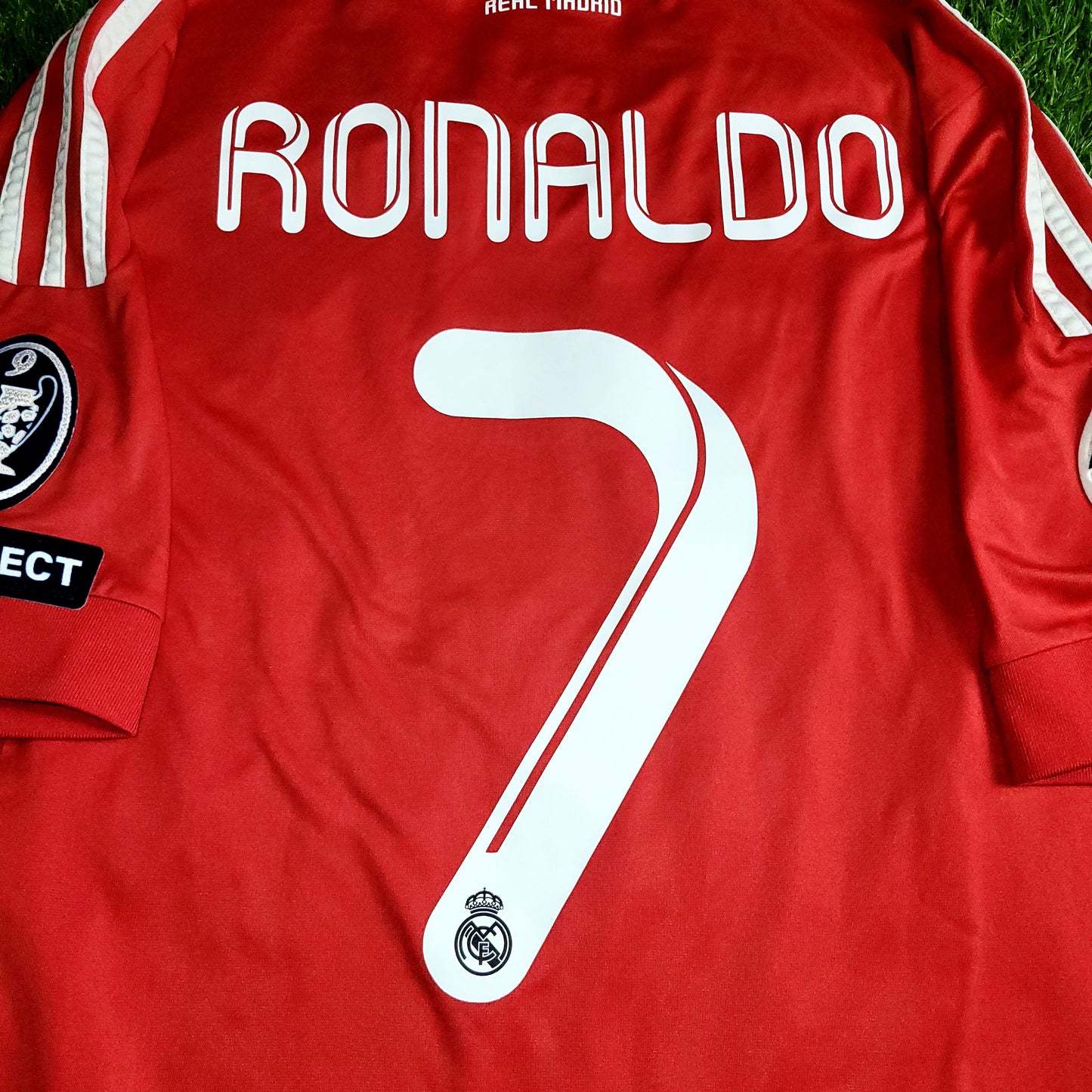 Cristiano Ronaldo Real Madrid UEFA 2011 2012 Third Soccer Jersey Shirt M SKU# V13597