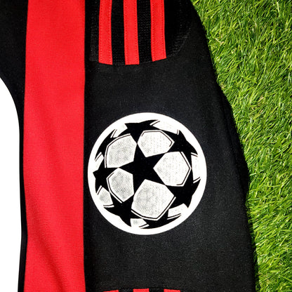 Ronaldinho AC Milan 2009 2010 UEFA Long Sleeve Soccer Jersey Shirt L SKU# E84180