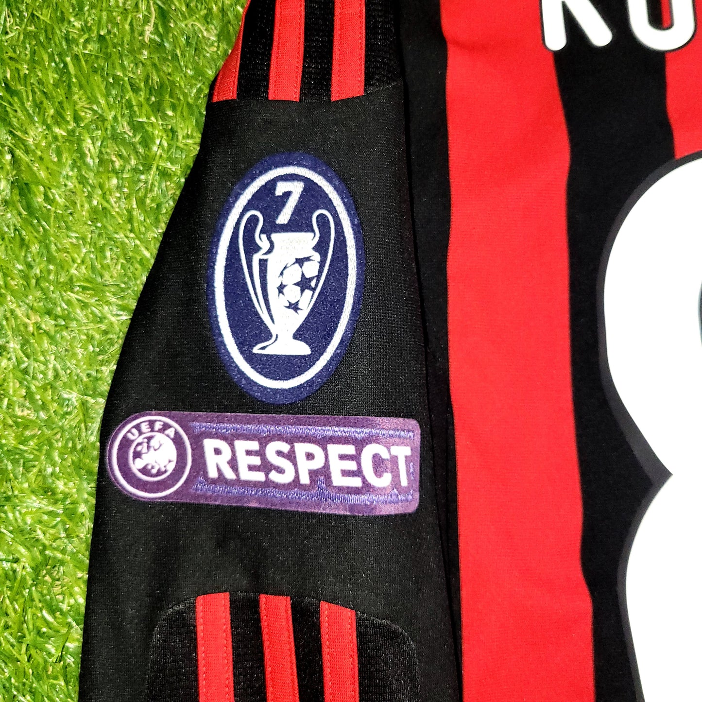 Ronaldinho AC Milan 2009 2010 UEFA Long Sleeve Soccer Jersey Shirt L SKU# E84180