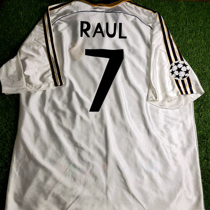 Raul Real Madrid 1998 1999 INTERCONTINENTAL FINAL Soccer Jersey Shirt XL