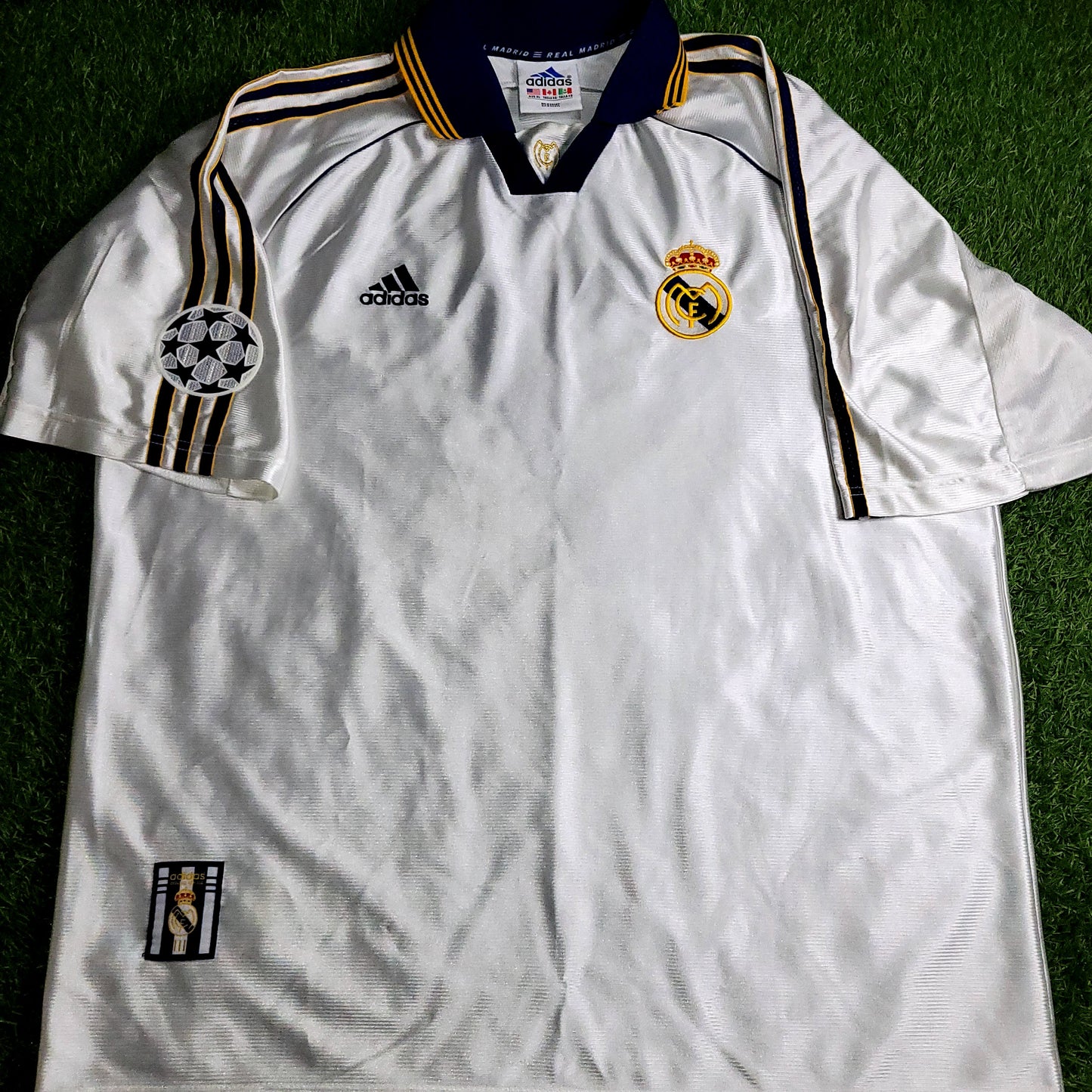 Raul Real Madrid 1998 1999 INTERCONTINENTAL FINAL Soccer Jersey Shirt XL