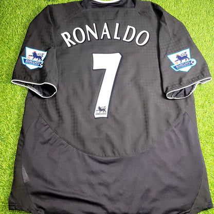 Cristiano Ronaldo Manchester United 2004 2005 Away STAND UP SPEAK UP Jersey Shirt XL