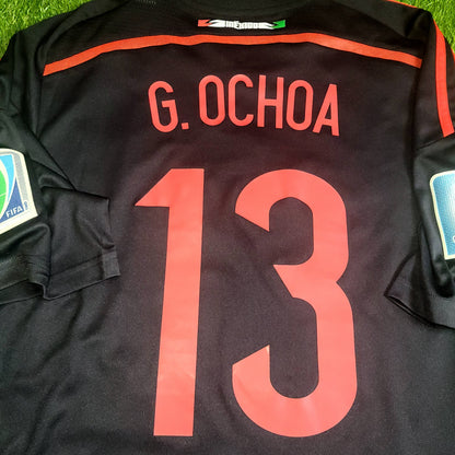Memo Ochoa Mexico 2014 WORLD CUP GK Soccer Jersey Shirt M SKU# M00036