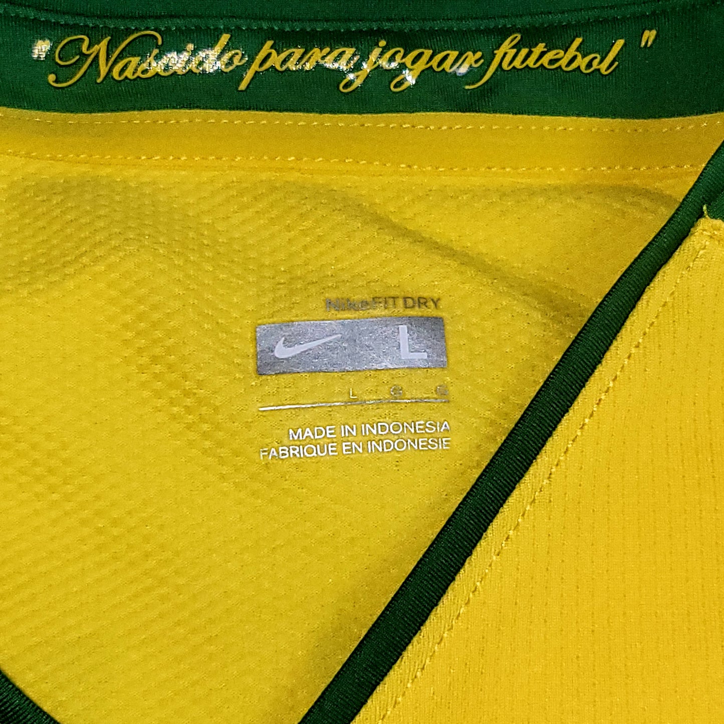 Ronaldinho Nike Brazil 2008 Soccer Jersey Shirt  BNWT L SKU# 258949-703