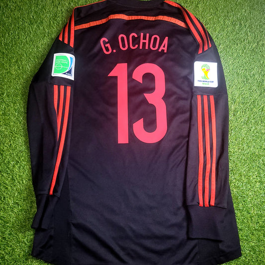 Memo Ochoa Mexico 2014 WORLD CUP GK Soccer Jersey Shirt M SKU# G86995